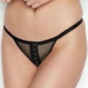 1331 MEDIUM Victoria's secret Brazilian Velvet Trim Panty NWT